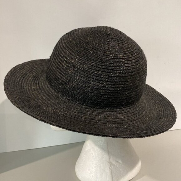 Festival Black Wide Brim Sun Hat - Picture 5 of 13